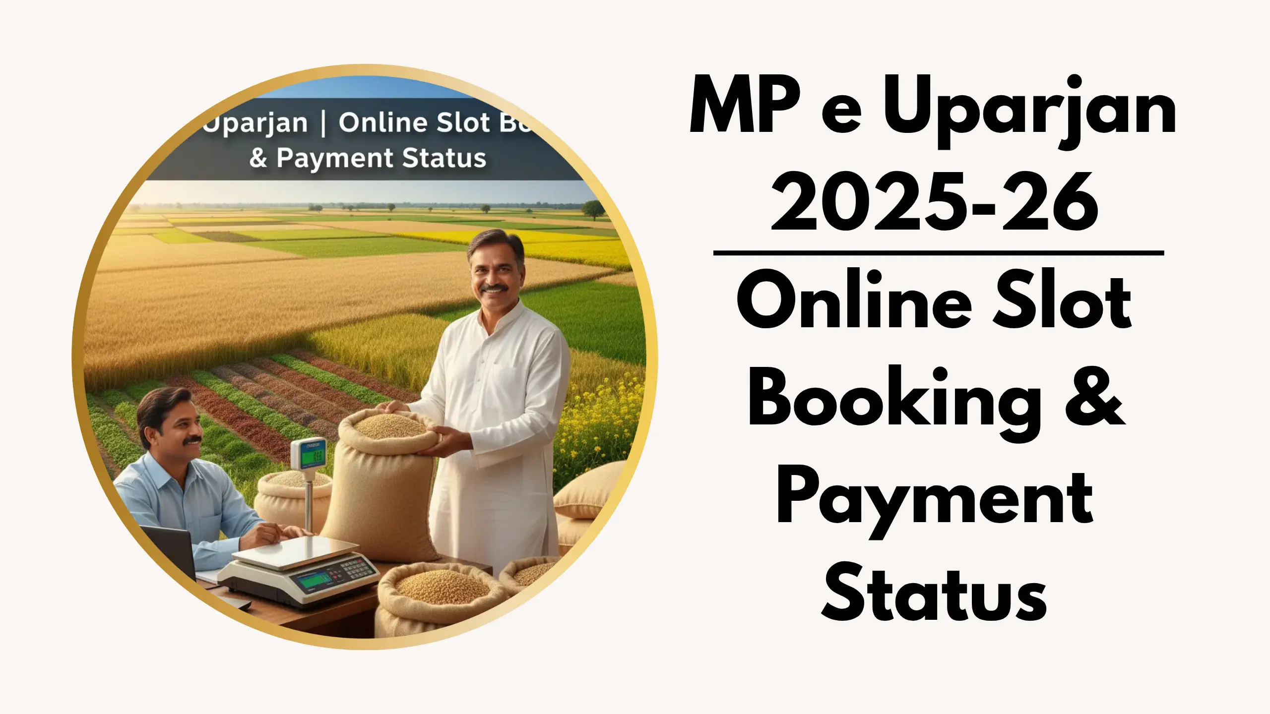 एमपी ई-उपार्जन (MP e Uparjan) 2025-26: Online Slot Booking & Payment Status
