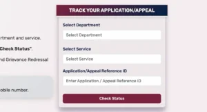 Saral haryana application status check